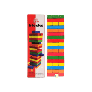 Wooden colored blocks