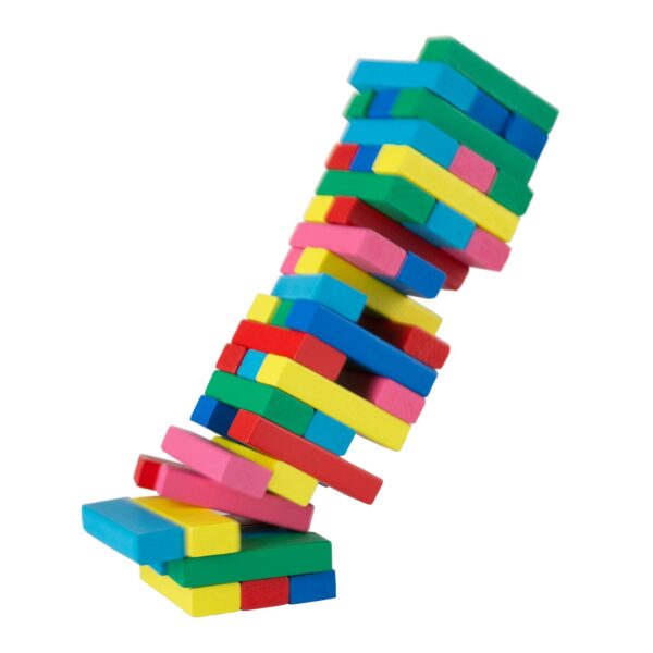 Wooden colored blocks - Image 2