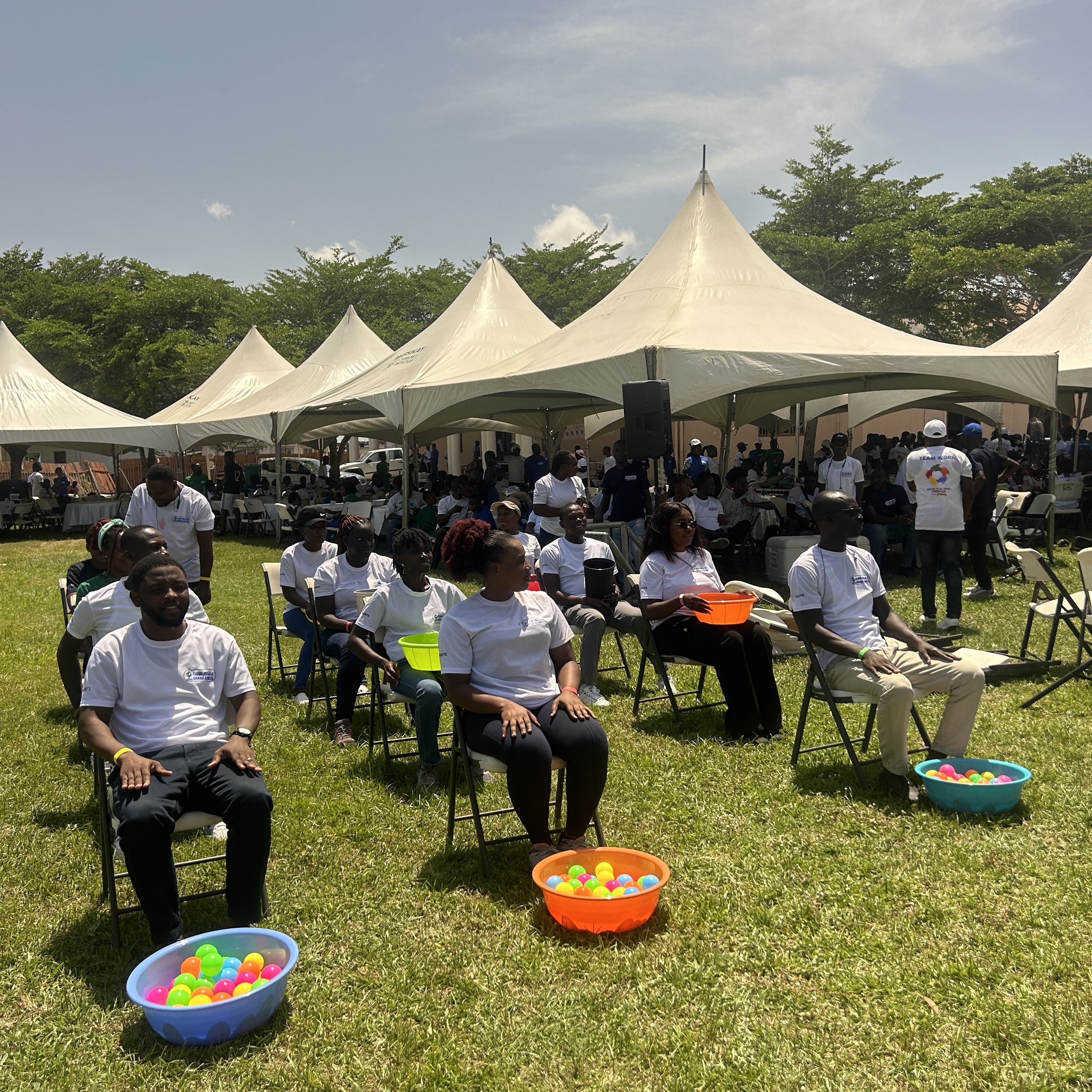 Flour Mills staff playing