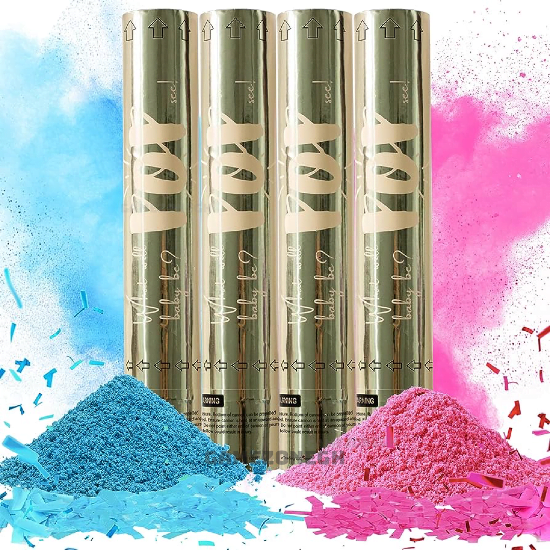 Gender reveal powder cannon