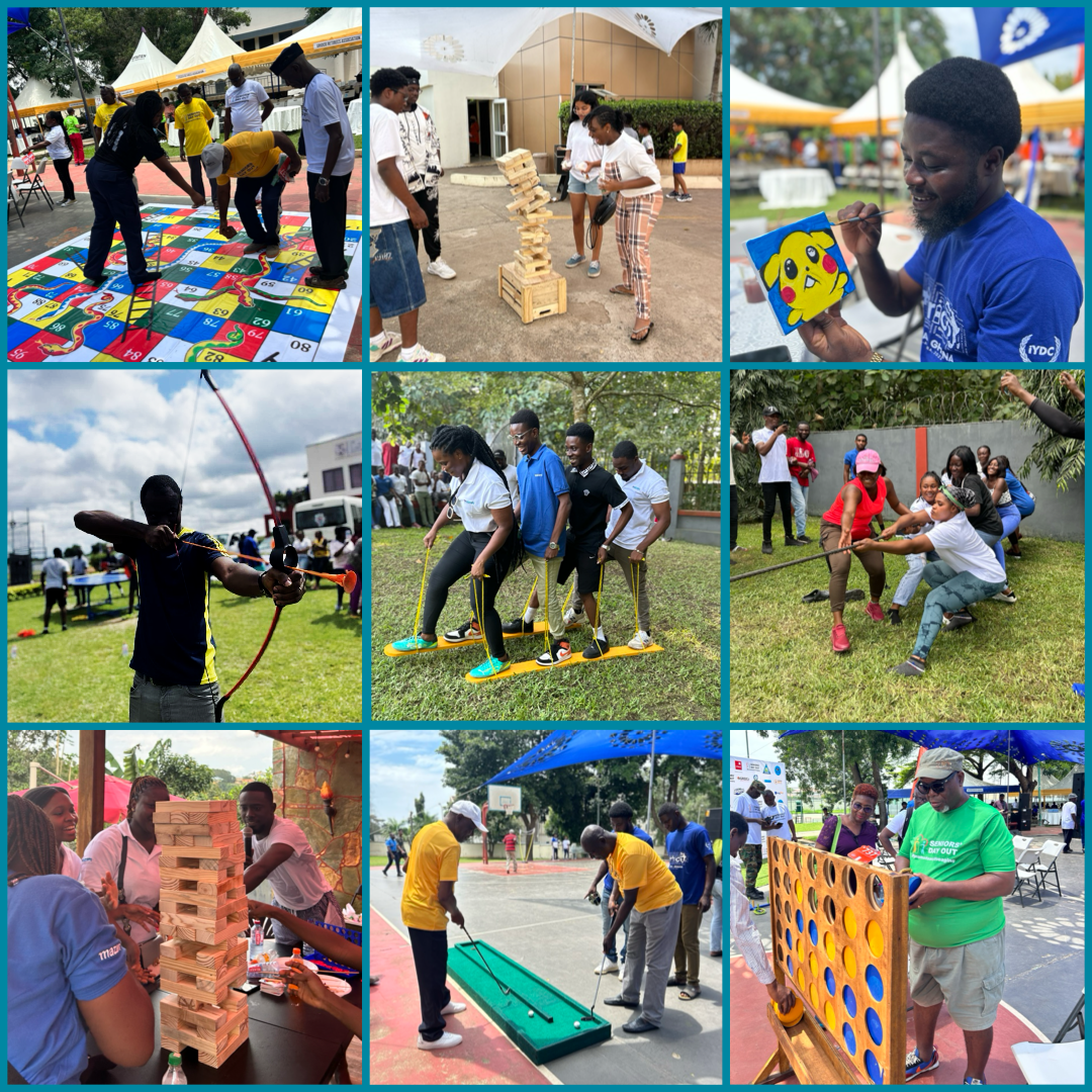 People enjoying Gamezone games at events